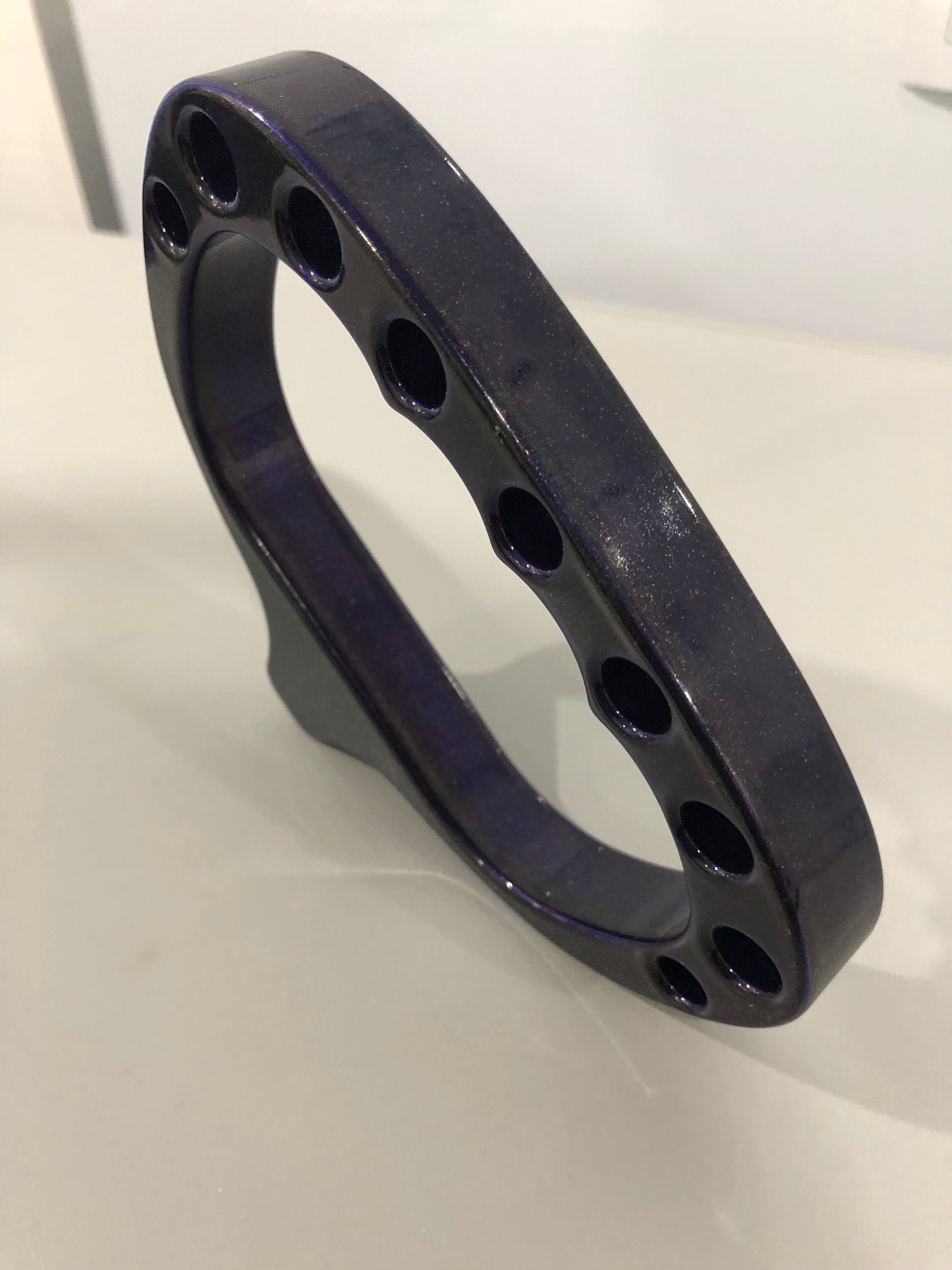 Billet Aluminum pull cord handle Purple powder coat South Simcoe Machine