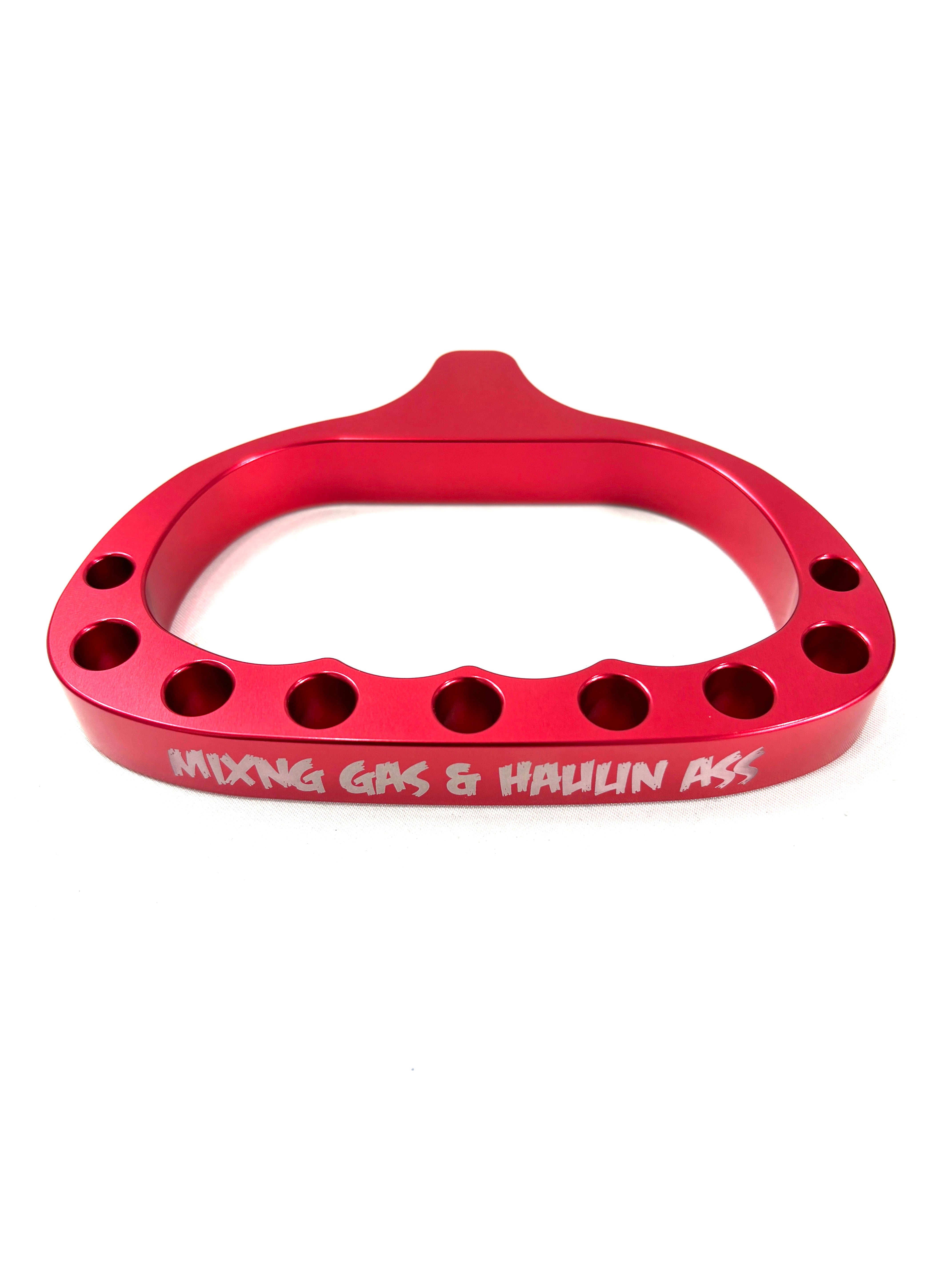 MIXING GAS & HAULIN ASS Billet Aluminum pull cord handle – South