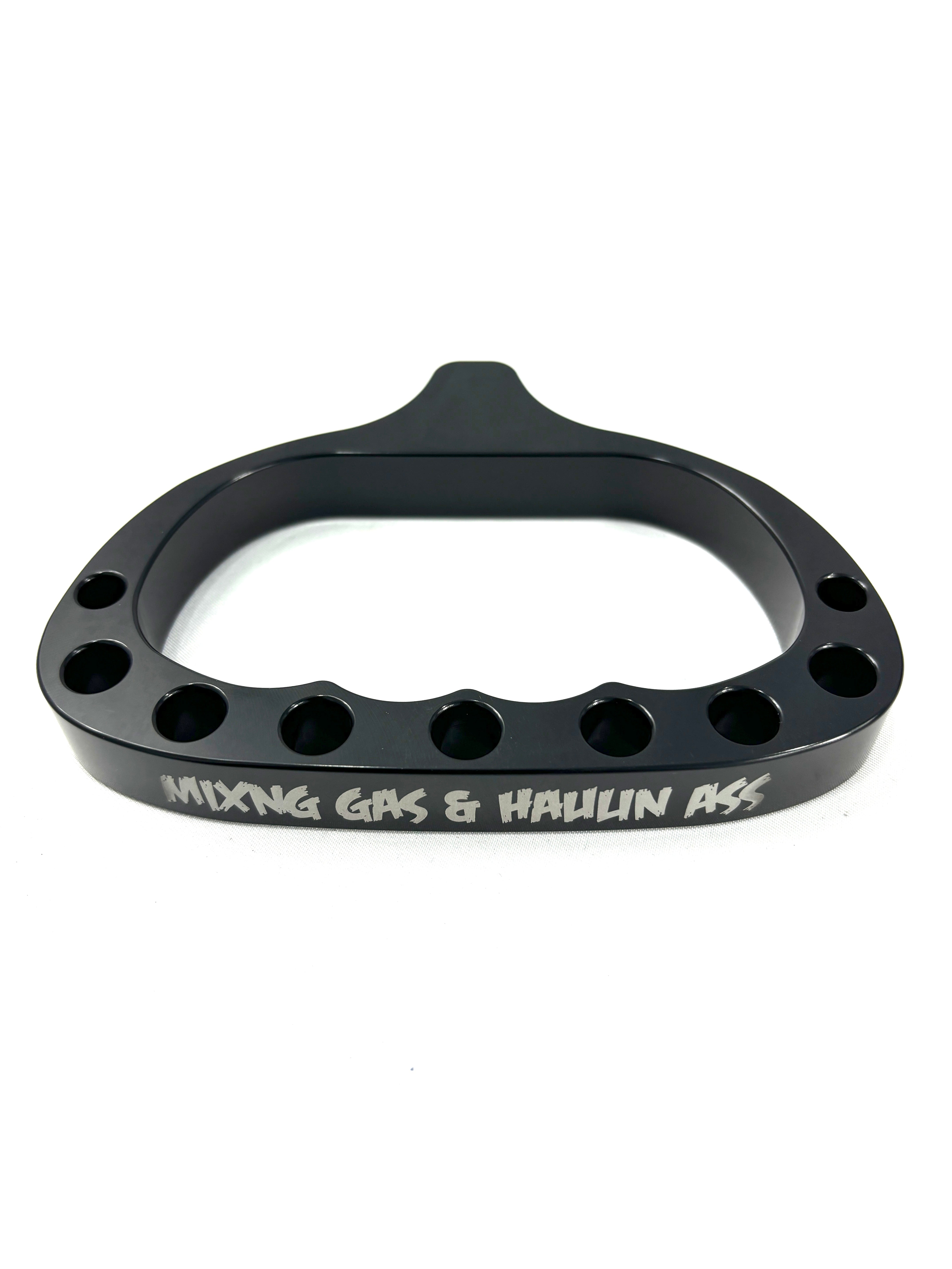 MIXING GAS & HAULIN ASS Billet Aluminum pull cord handle – South