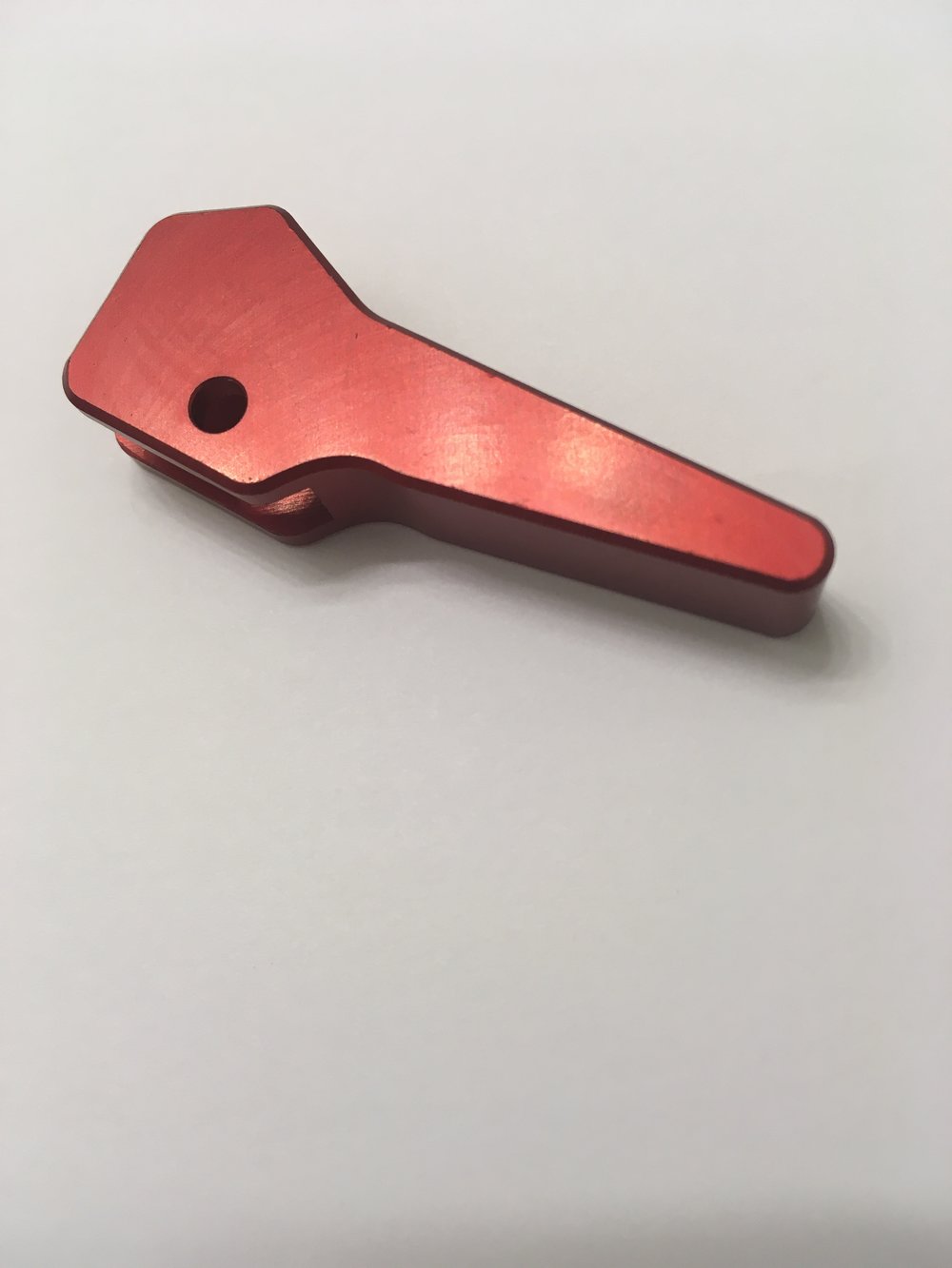 Billet Aluminum Choke Lever red anodized