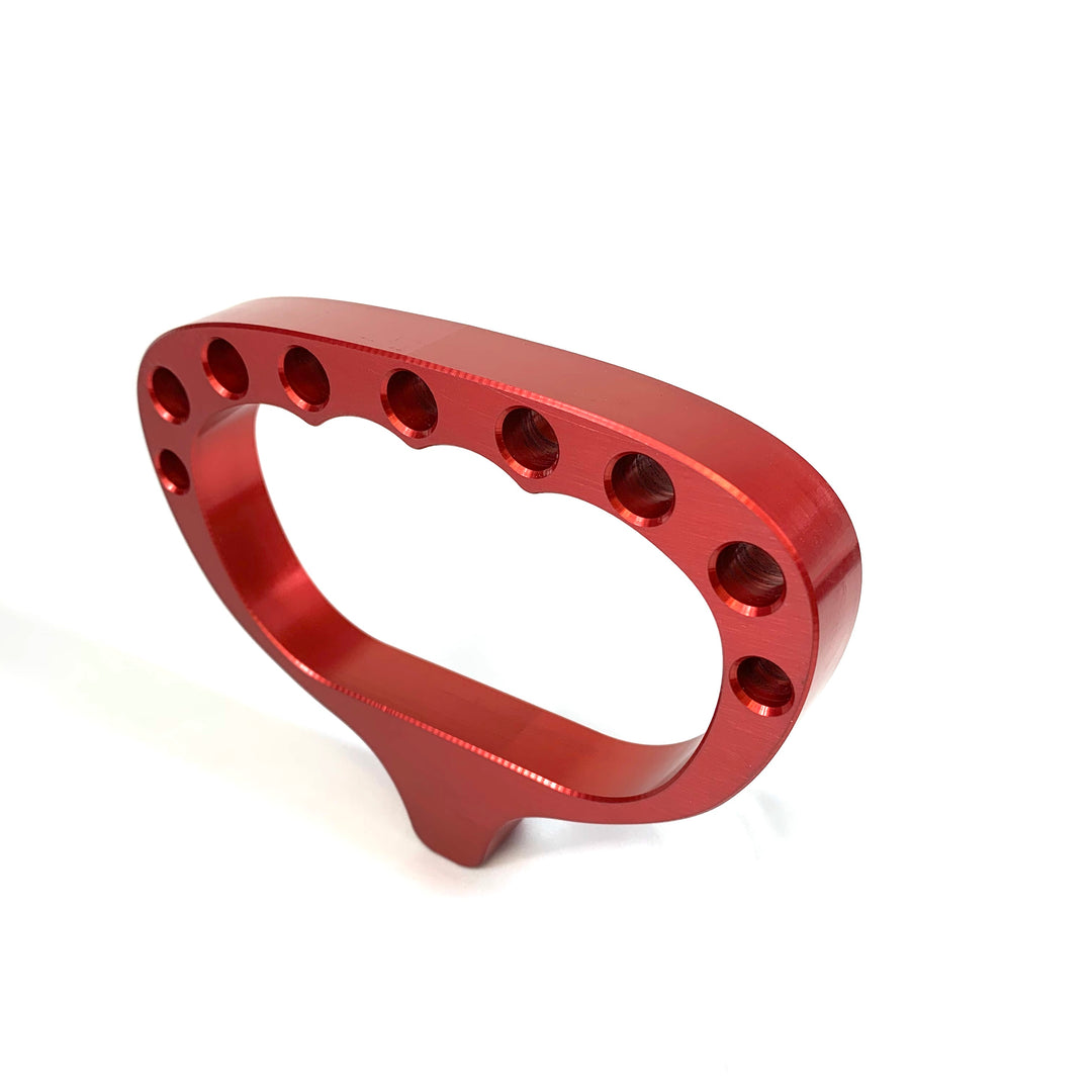 Billet Aluminum pull cord handle red anodized